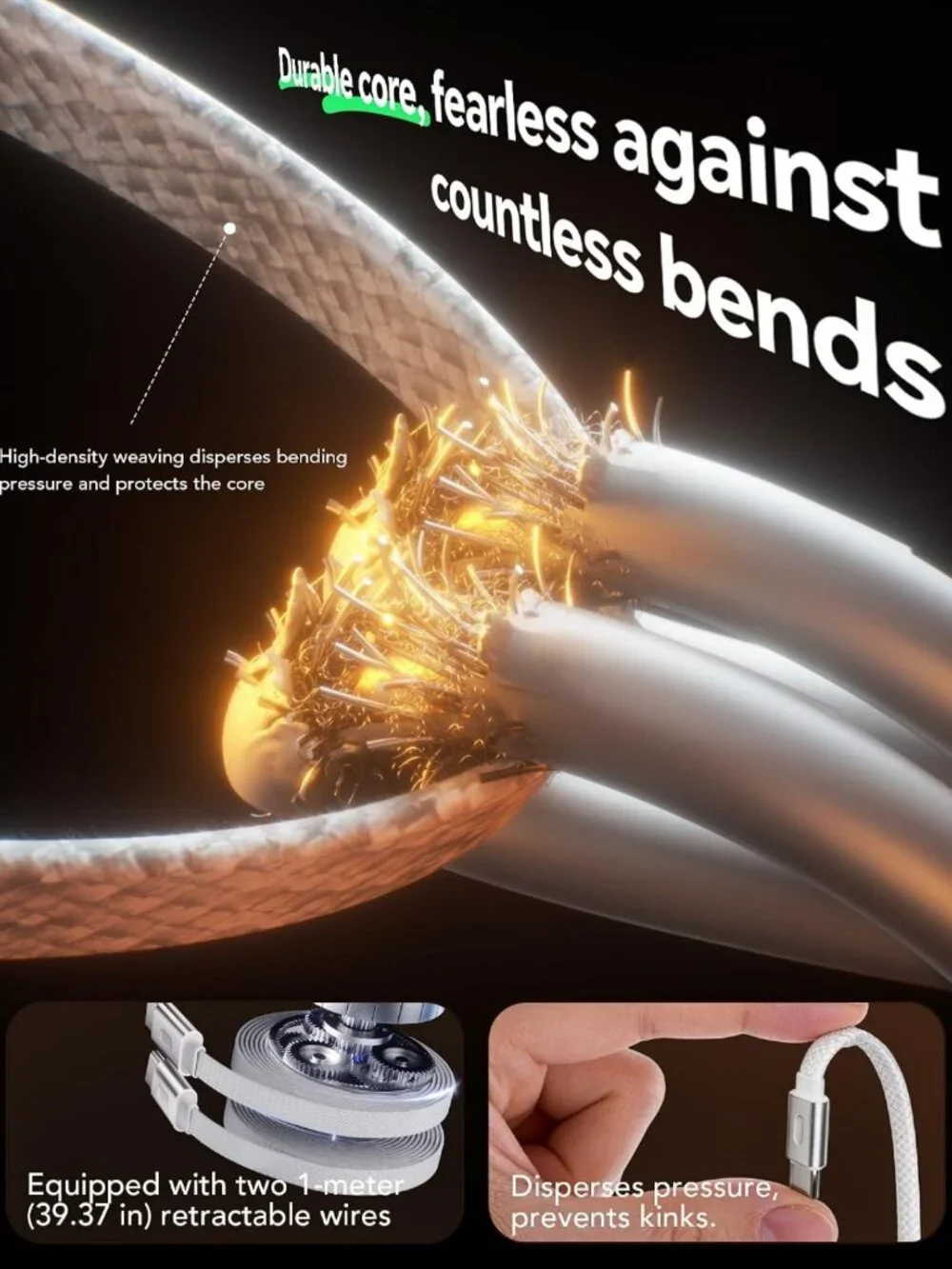 67W 5-in-1 Retractable USB-C Wall Charger for iPhone, iPad, Apple Watch & More